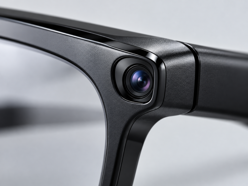 Close-up of the V03 built-in camera lens